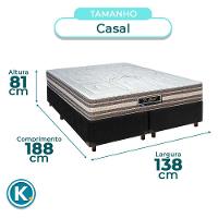 Cama Box Blindado Casal + Colchão Molas Ensacadas Legriff Sankonfort - 3