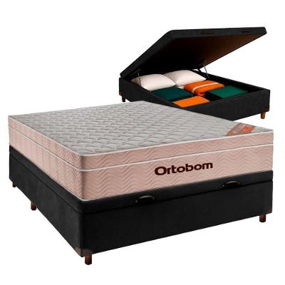 Colchão Casal Molas Ensacadas + Bau Blindado - Airtech Ortobom