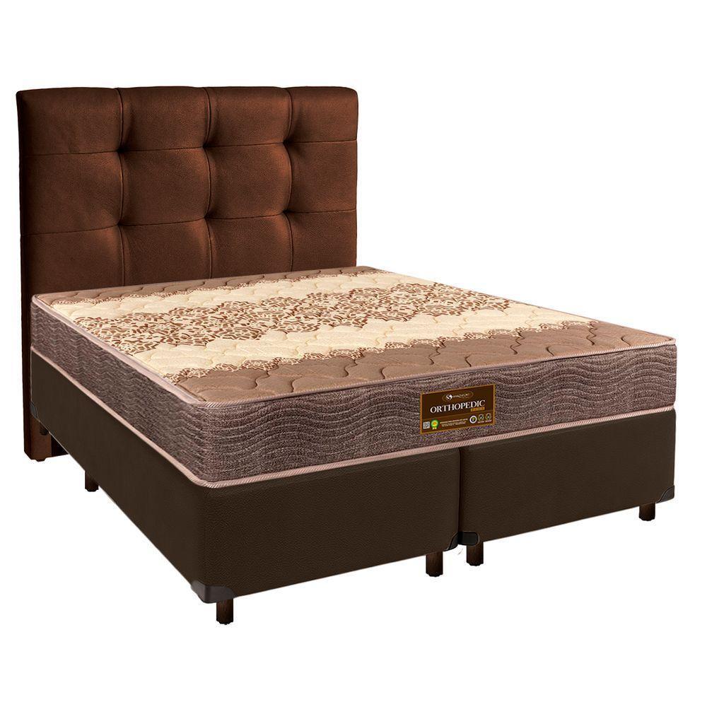 Kit Cama Box + Cabeceira + Colchão Queen D26 - Ortophedic - Sankonfort - 1