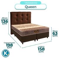 Kit Cama Box + Cabeceira + Colchão Queen D26 - Ortophedic - Sankonfort - 3
