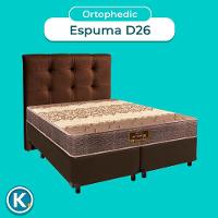 Kit Cama Box + Cabeceira + Colchão Queen D26 - Ortophedic - Sankonfort