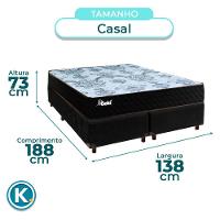 Cama Box Blindado Casal + Colchão Molas Ensacadas Life Gold Paropas - 3