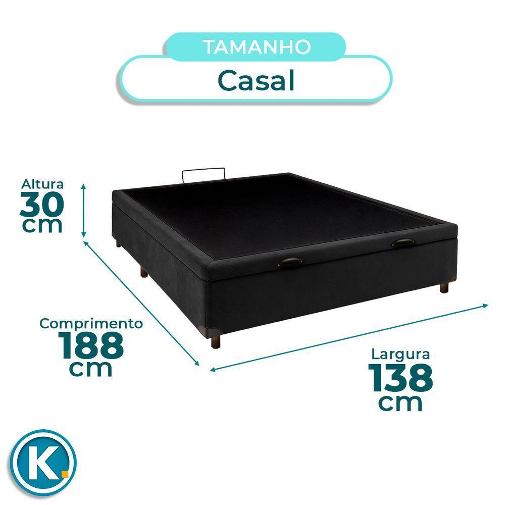 Cama Box Baú Casal Preto Nature 138x188 - 2