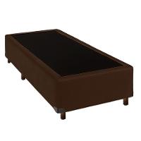 Cama Box Solteiro Marrom Nature 88x188 - 1