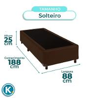 Cama Box Solteiro Marrom Nature 88x188 - 5