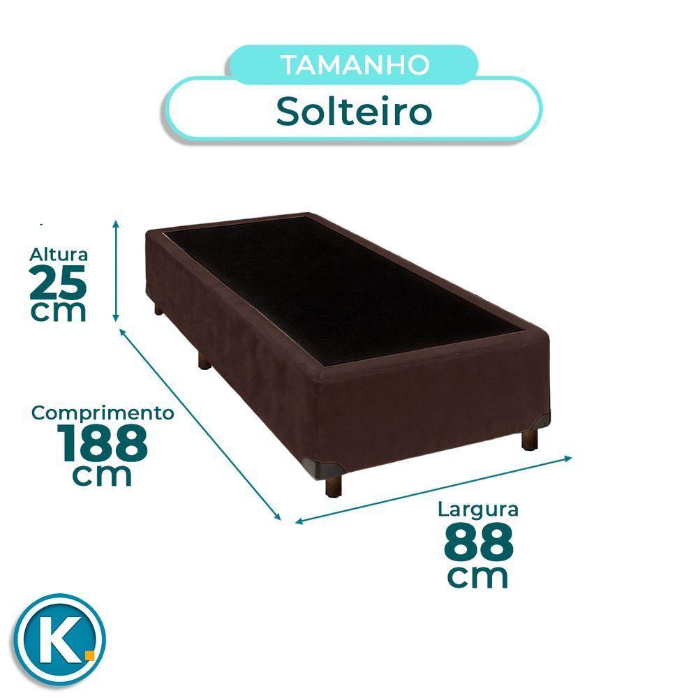 Cama Box Solteiro Marrom Nature 88x188 - 4