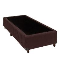 Cama Box Solteiro Marrom Nature 88x188 - 1