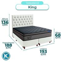 Cama Box Branco+cabeceira+colchão King Confort Black Ortobom - 3