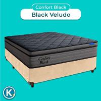 Cama Box Perola+colchão Casal Confort Black Espuma Ortobom - 4