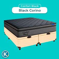 Cama Box Bau Begetiza+colchão Casal Confort Black Ortobom - 4
