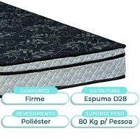 Conjunto Cama Box Marrom Solteiro + Colchão D28 Conforto Paropas - 2