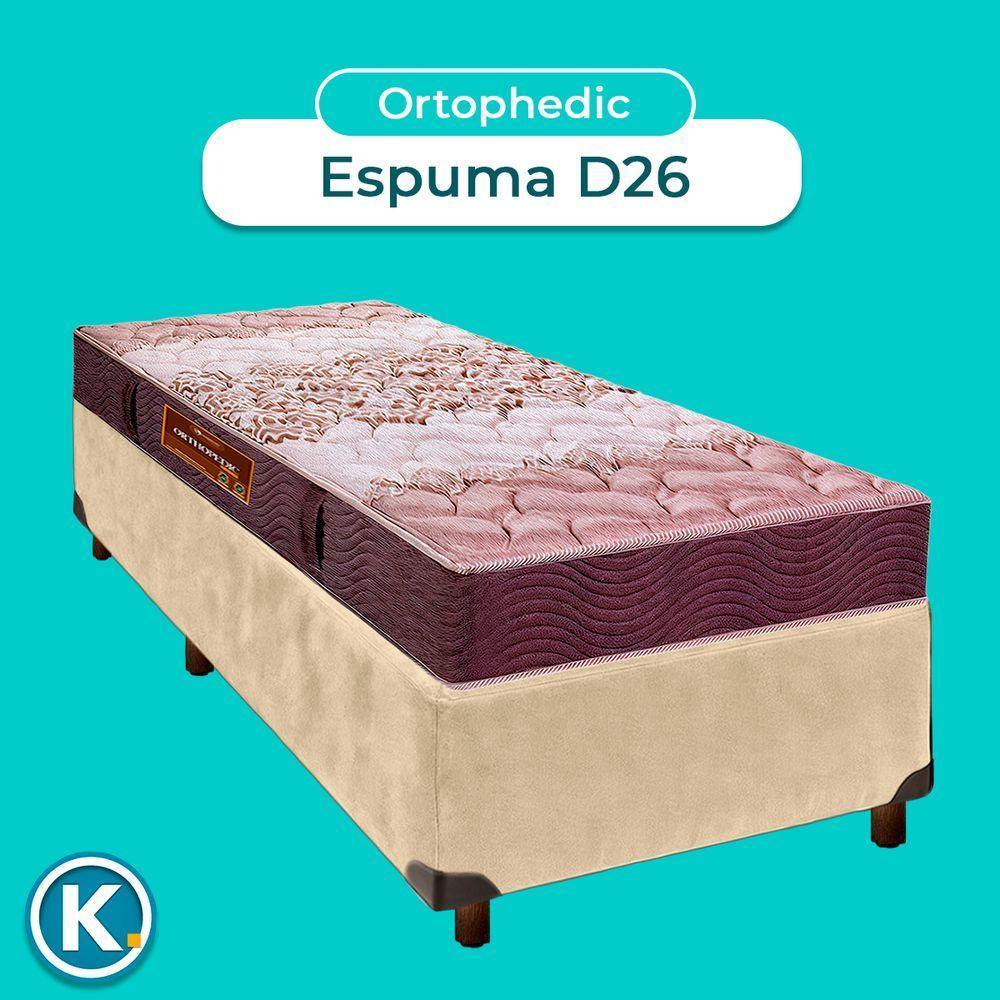 Conjunto Cama Box Perola Solteiro + Colchão D26 Ortophedic Sankonfort - 4