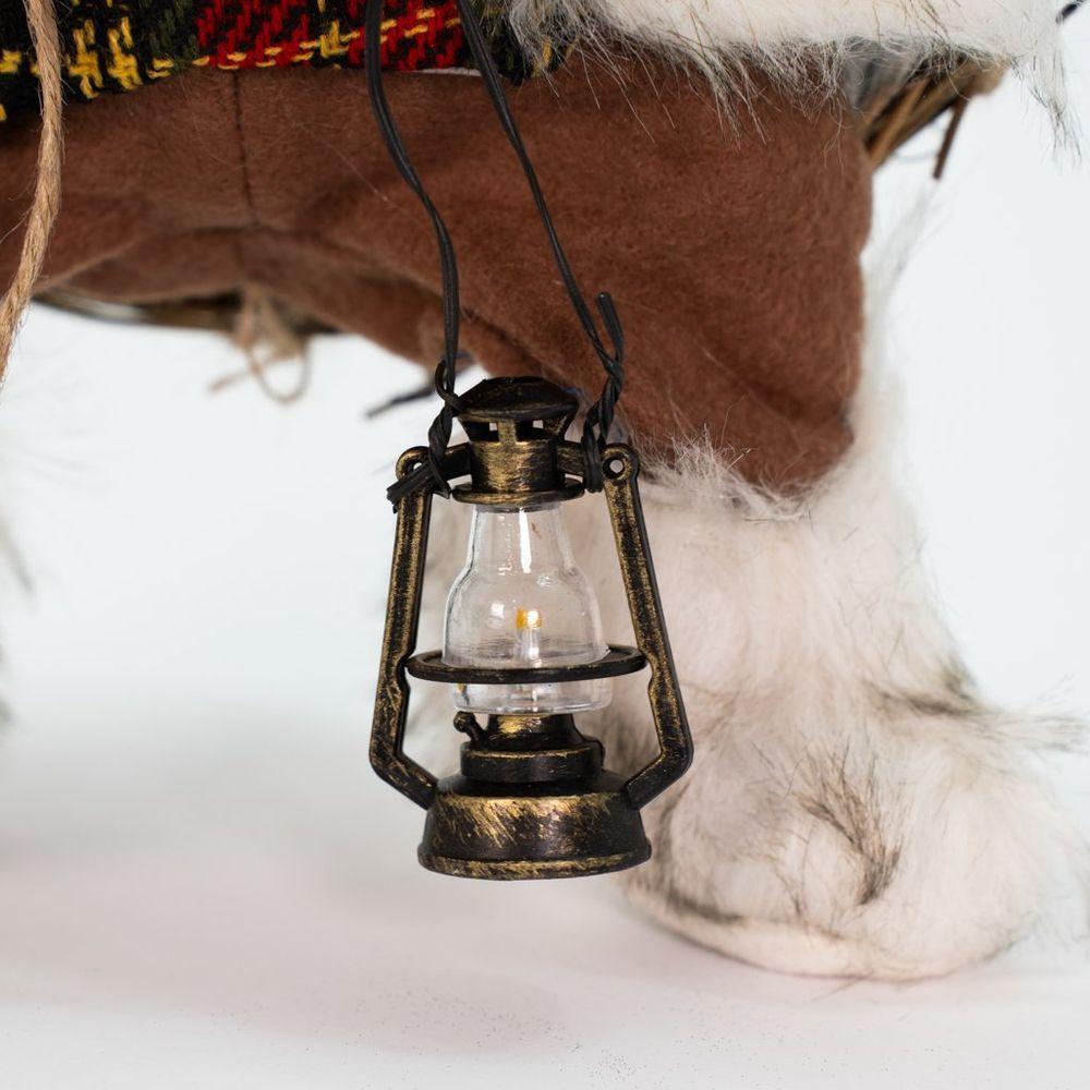 Enfeite Natalina Guirlanda Papai Noel Pendente De Porta 33cm - 3