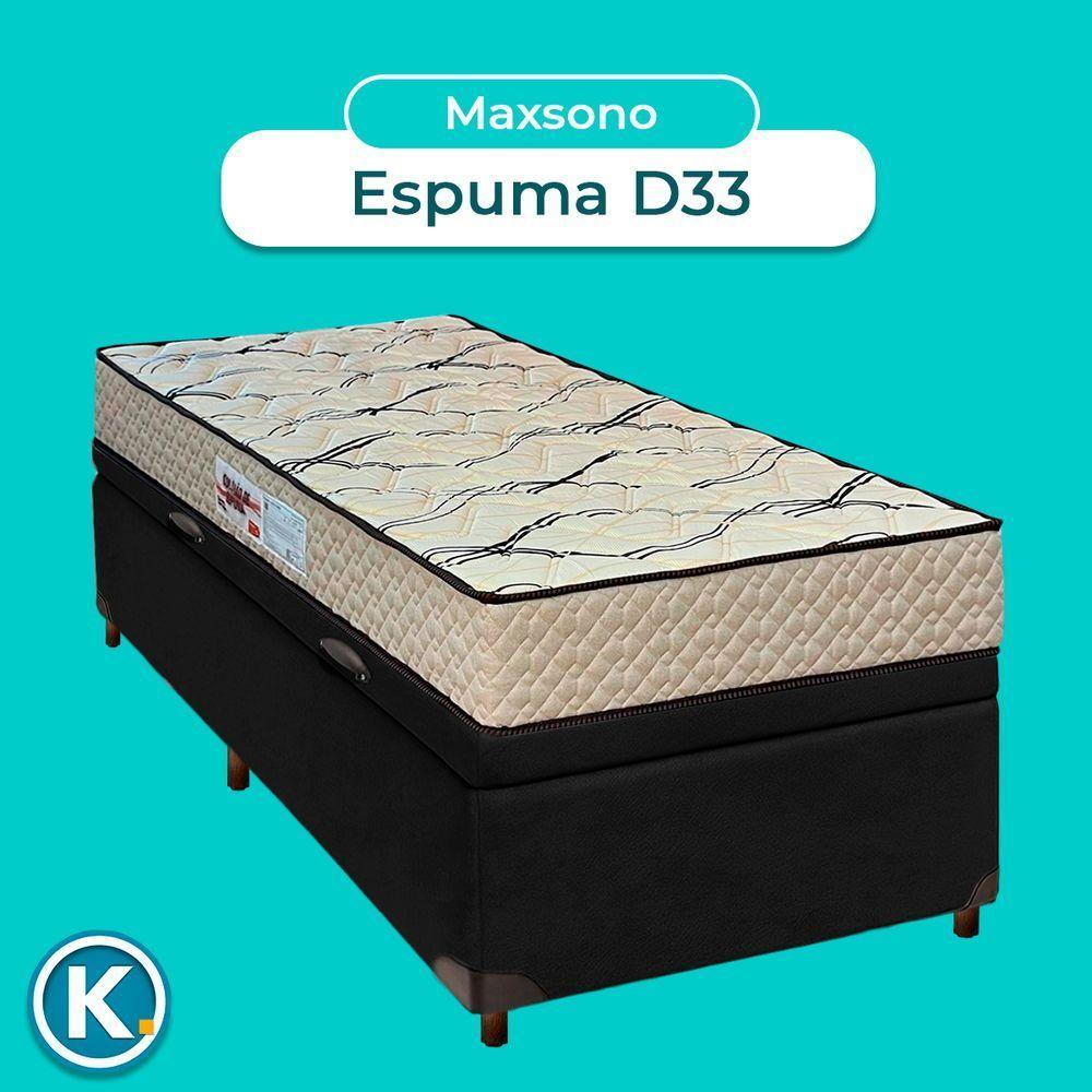 Conjunto Cama Box Bau Blindado Solteiro + Colchão D33 Maxsono Paropas - 4