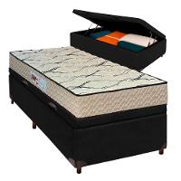 Conjunto Cama Box Bau Blindado Solteiro + Colchão D33 Maxsono Paropas - 1