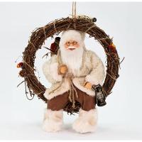 Enfeite Natalina Guirlanda Papai Noel Pendente De Porta 33cm - 1