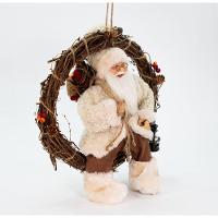 Enfeite Natalina Guirlanda Papai Noel Pendente De Porta 33cm - 6