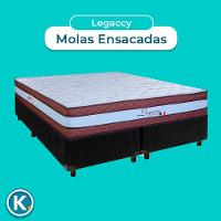 Colchão Queen Molas Ensacadas + Box Preto - Legaccy Paropas - 2