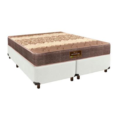 Colchão Queen D26 + Box Branco - Ortophedic Sankonfort