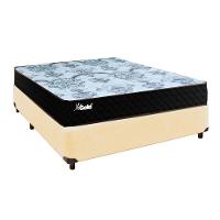 Cama Box Bege Casal + Colchão Molas Ensacadas Life Gold Paropas - 2
