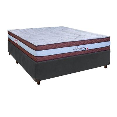 Cama Box + Colchão Casal Molas Ensacadas Legaccy Paropas