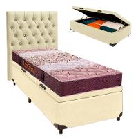 Kit Cama Box Bau + Cabeceira + Colchão Solteiro D26 - Ortophedic - Sankonfort - 1