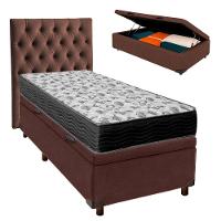 Kit Cama Box Bau + Cabeceira + Colchão Solteiro D33 - Iso100 - Ortobom - 1