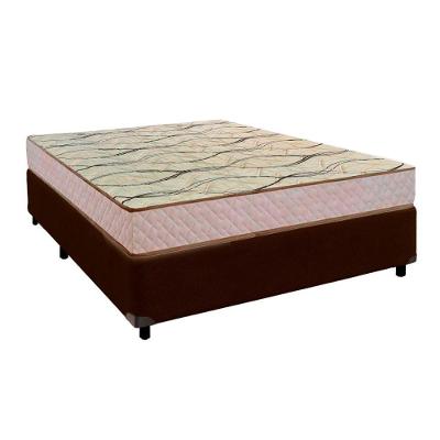 Cama + Box Marrom E Colchão D33 Casal - Maxsono Paropas