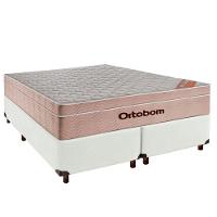 Cama + Box Branco E Colchão Molas Ensacadas Queen - Airtech Ortobom - 1
