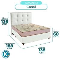 Kit Cama Box + Cabeceira + Colchão Casal D33 - Maxsono - Paropas - 3