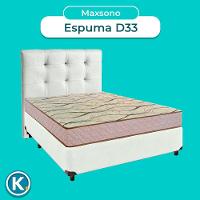 Kit Cama Box + Cabeceira + Colchão Casal D33 - Maxsono - Paropas