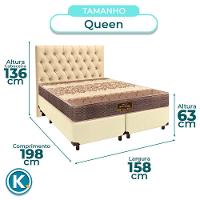 Kit Cama Box + Cabeceira + Colchão Queen D26 - Ortophedic - Sankonfort - 3