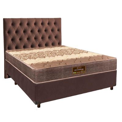 Kit Cama Box + Cabeceira + Colchão Casal D26 - Ortophedic - Sankonfort