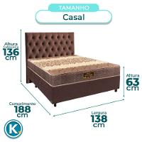 Kit Cama Box + Cabeceira + Colchão Casal D26 - Ortophedic - Sankonfort - 5