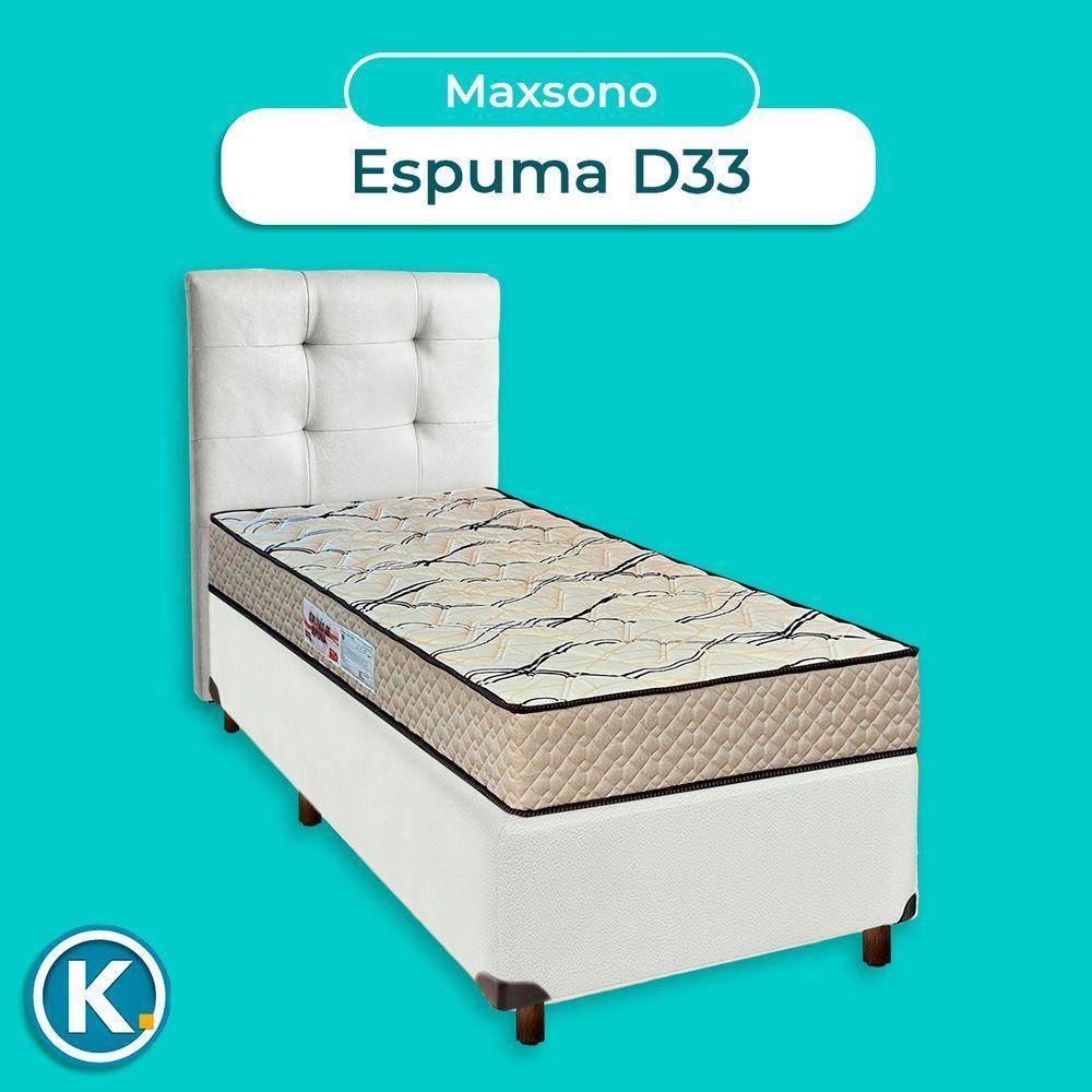 Kit Cama Box + Cabeceira + Colchão Solteiro D33 - Maxsono - Paropas - 4