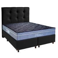Kit Cama Box + Cabeceira + Colchão Queen Molas Ensacadas - Petrus - Paropas - 1