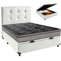 Kit Cama Box Bau + Cabeceira + Colchão Casal D28 - Conforto - Paropas - 1