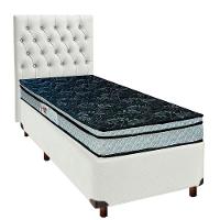 Kit Cabeceira + Cama Box + Colchão Solteiro D28 Conforto Paropas - 1