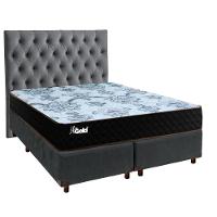 Kit Cabeceira + Cama Box + Colchão Casal Molas Ensacadas Life Gold Paropas - 1