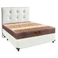 Conjunto Cama Box Branco Casal + Colchão D26 Ortophedic Sankonfort + Cabeceira - 1