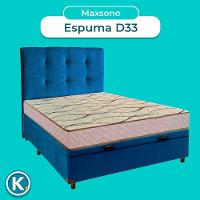 Cama Box Bau + Colchão Casal D33 Maxsono Paropas + Cabeceira Estofada - 4