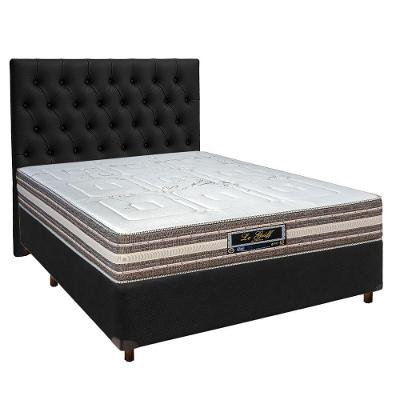 Cama Box + Colchão Casal Molas Ensacadas Legriff Sankonfort + Cabeceira Estofada