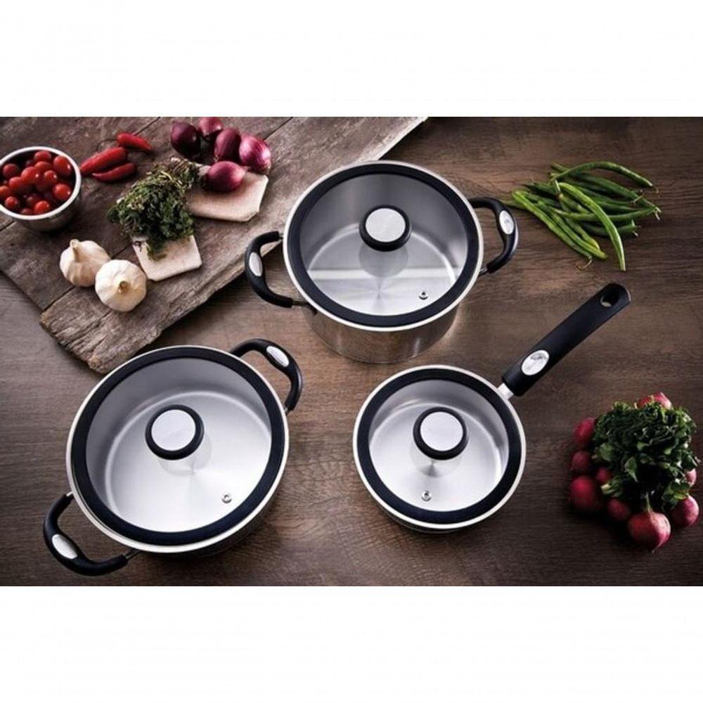 Caldeirão Tramontina Solar Silicone 20cm Em Aço Inox - 2