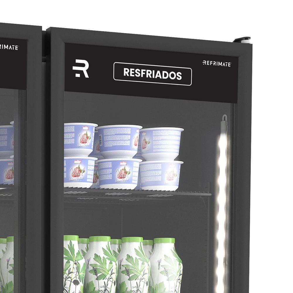 Auto Serviço Vanguard Resfriados Expositor 2 Portas 0 A 7 ºc Asvr2ppp Preto-preto 220v - Refrimate - 3