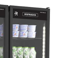 Auto Serviço Vanguard Resfriados Expositor 2 Portas 0 A 7 ºc Asvr2ppp Preto-preto 220v - Refrimate - 3
