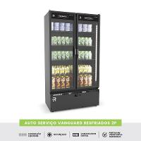 Auto Serviço Vanguard Resfriados Expositor 2 Portas 0 A 7 ºc Asvr2ppp Preto-preto 220v - Refrimate - 5