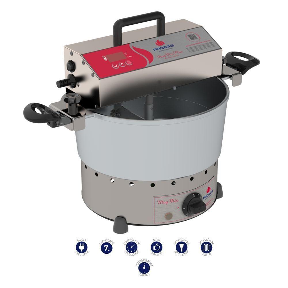 Misturador Panela Mexedora De Brigadeiro 7 Litros Elétrico Prmog-07e Plus Progás 127v - 2