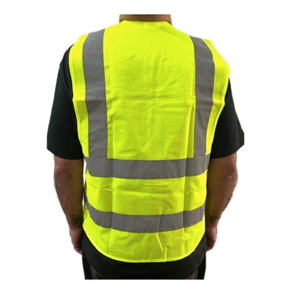 Colete Sinalizador Faixa Refletiva Epi Proteçao Segurança Do Trabalho Construçao Civil Estrada Rodovia Avenida Obra - 4