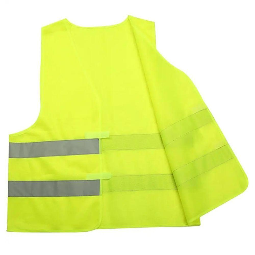 Colete Sinalizador Faixa Refletiva Epi Proteçao Segurança Do Trabalho Construçao Civil Estrada Rodovia Avenida Obra - 1
