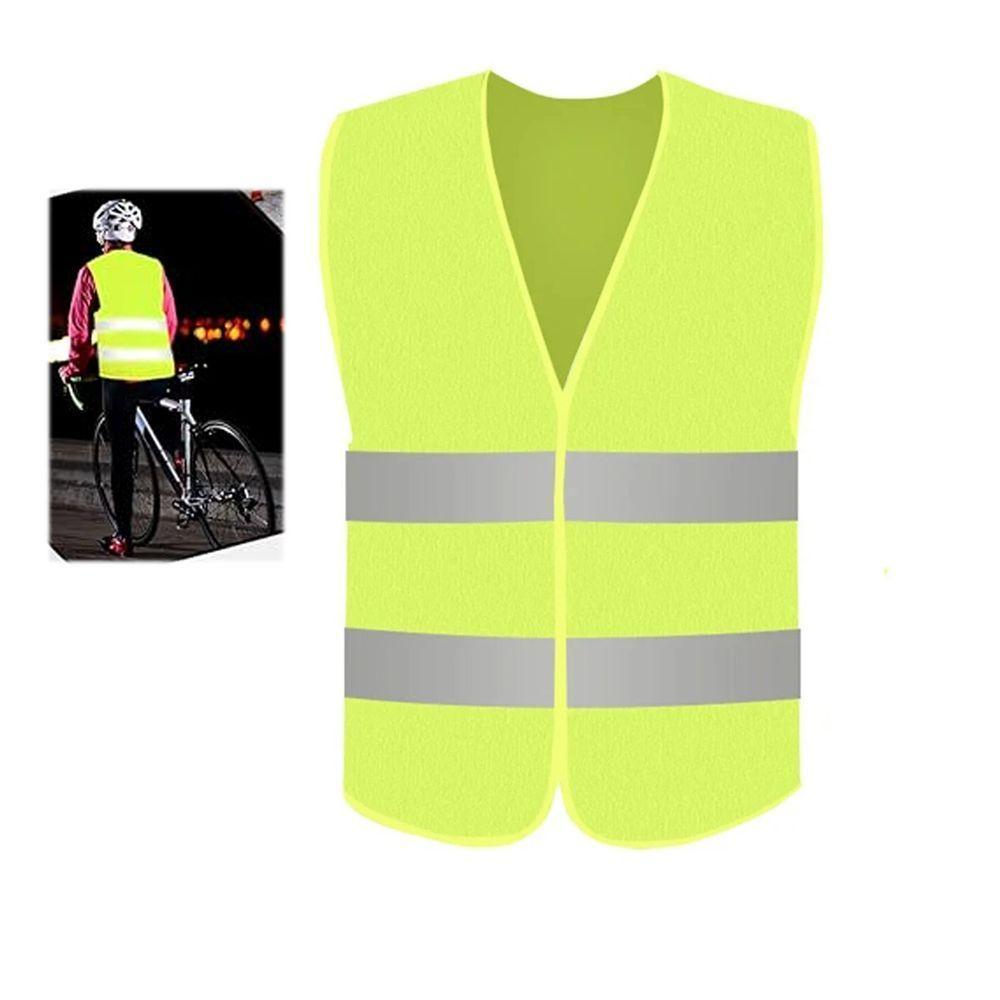Colete Sinalizador Faixa Refletiva Epi Proteçao Segurança Do Trabalho Construçao Civil Estrada Rodovia Avenida Obra - 2